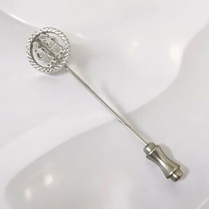 Vintage Rembrandt Sterling Gemini Twins Hat / Lapel Pin. Stamped.